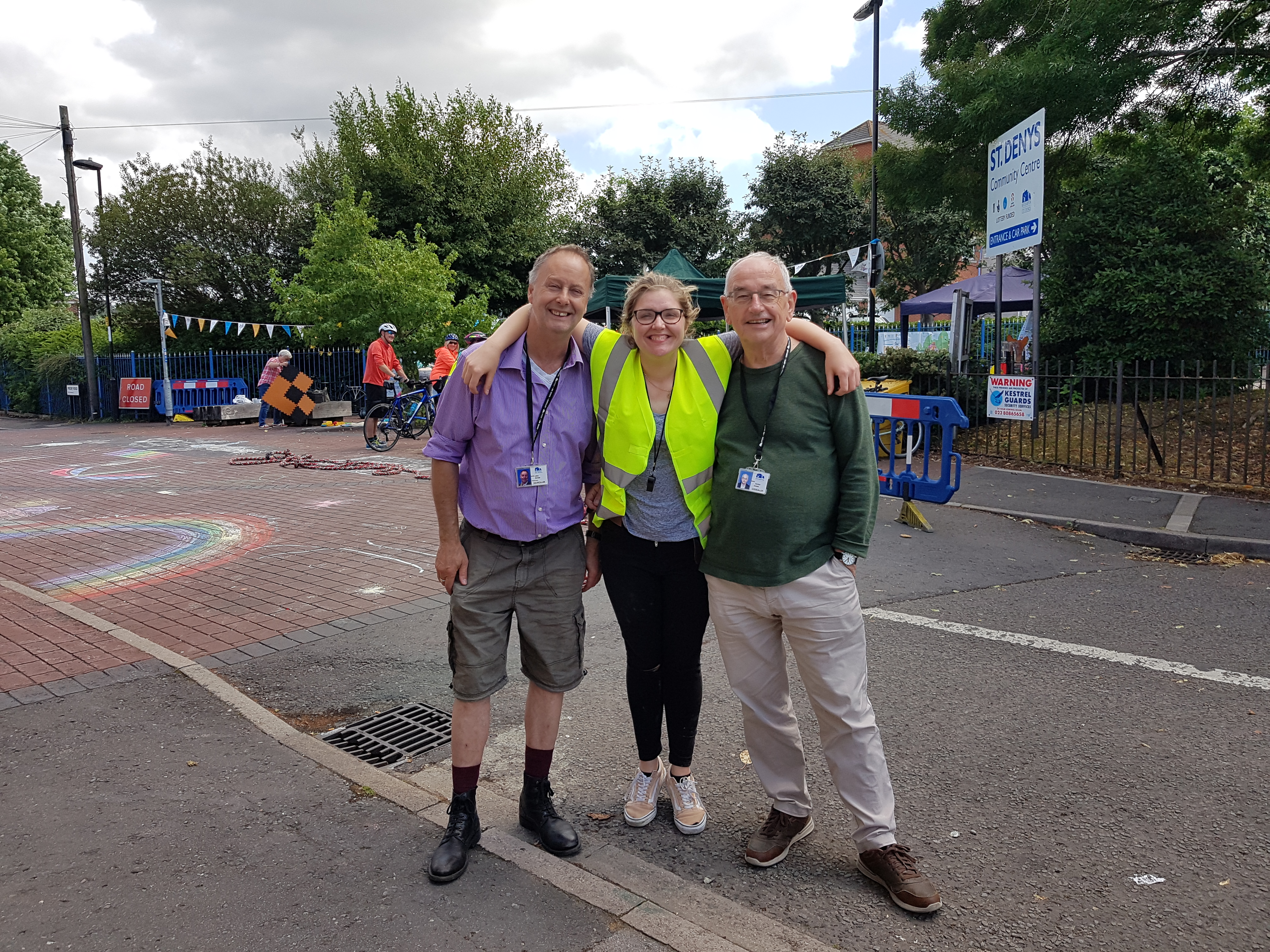 phot of John, Gordon & Lisa at the Street opening event